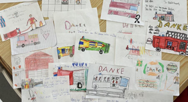 Spielerisch den Brandschutz lernen: 3. Klasse der Grundschule Schillingsfürst zu Besuch