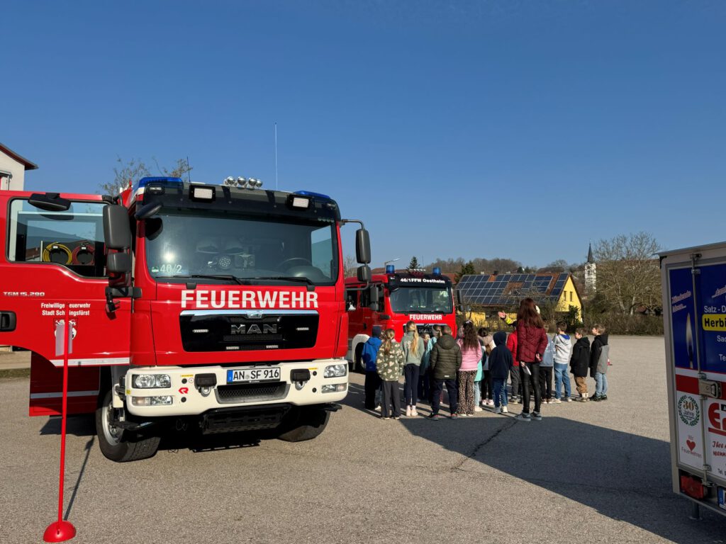 Station bei den Fahrzeugen