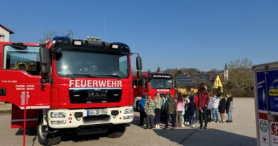 Station bei den Fahrzeugen